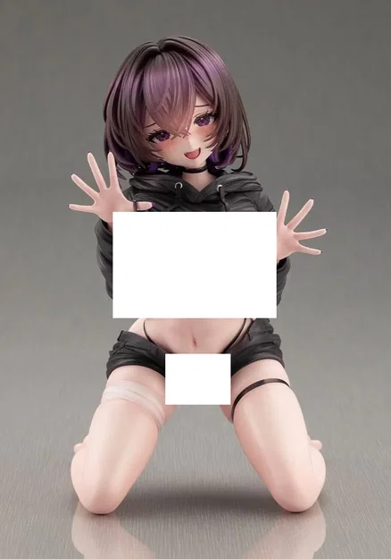 Cô Gái Sexy Anime/Hentai Mặc Đồ Đen - Image 1