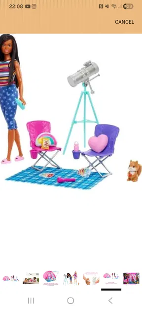 Chân ghế thay thế Barbie Lets Go Camping - Image 1