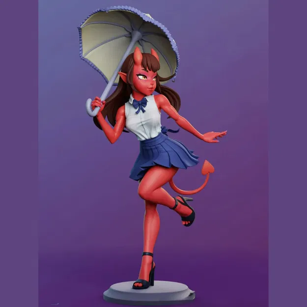 Anime / Hentai Meru The Succubu Girl - Mô hình 3D STL NSFW - Image 1