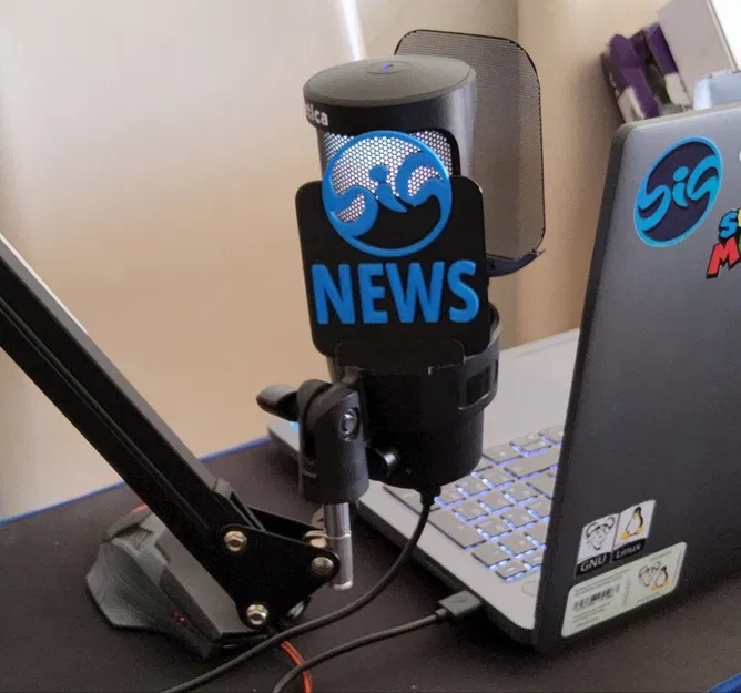 Ốp che micro BigLinux BIG NEWS (BigLinux BIG NEWS microphone cover) - Image 1