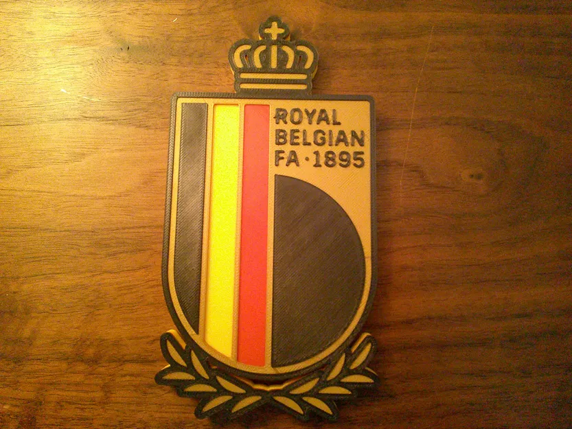 Lót ly hoặc bảng treo logo bóng đá Bỉ (Belgium Soccer Logo) - Image 1