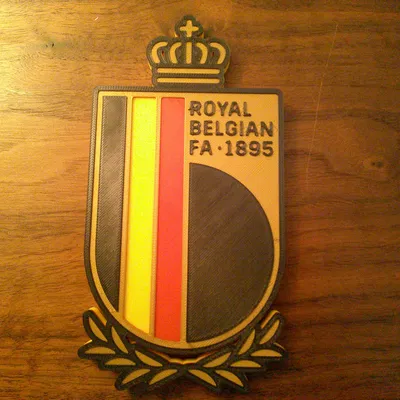 Lót ly hoặc bảng treo logo bóng đá Bỉ (Belgium Soccer Logo)