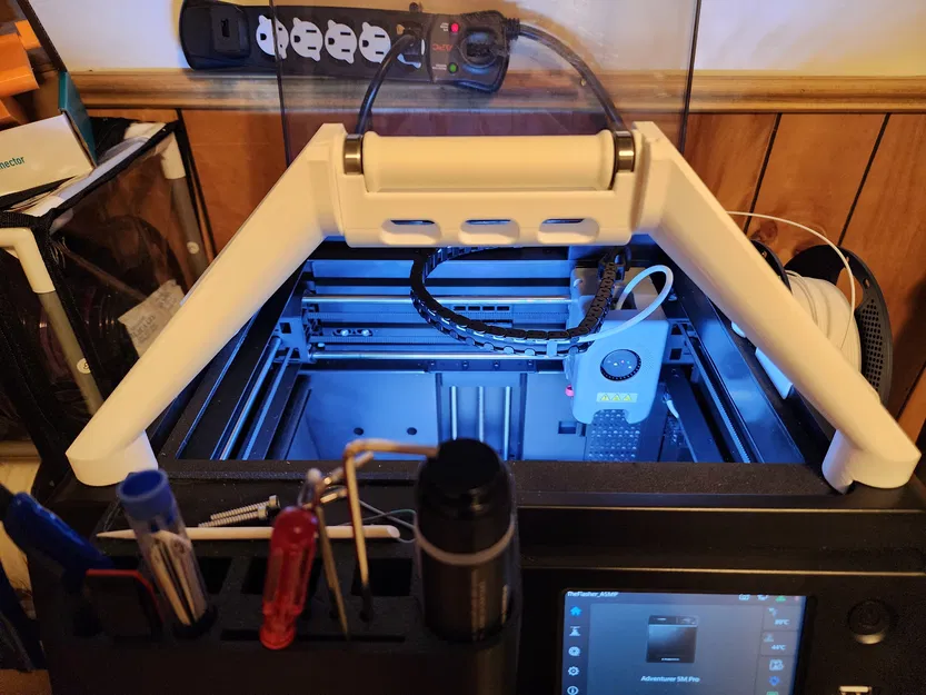 Bộ giữ cuộn filament gắn nóc cho FlashForge Adventurer 5M Pro (Top Spool Holder) - Image 1