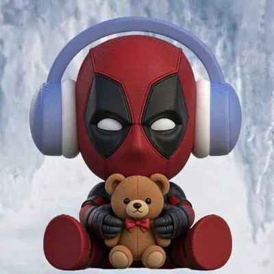 Deadpool Cute Đeo Tai Nghe (Cute Deadpool with Headphone)