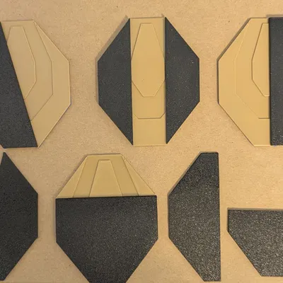 Bia IPSC tỉ lệ 1/6 tuỳ biến (Configurable IPSC 1/6th scale Targets)