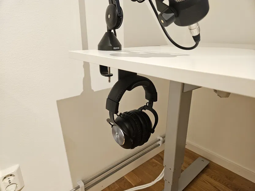 Móc Treo Tai Nghe Gắn Dưới Bàn (Headphone Desk Hanger) - Image 2