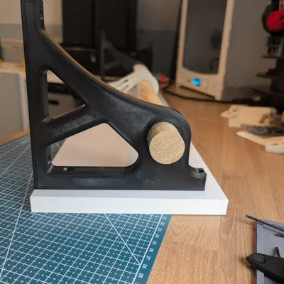 Pát đỡ kệ kèm ngàm giữ rod (rod 33mm)