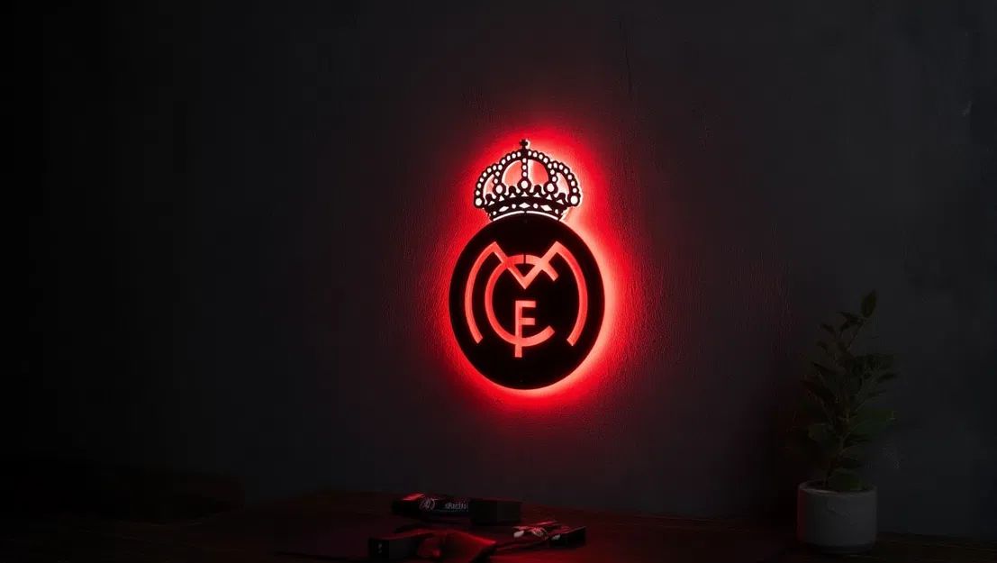 Đèn Tường LED Real Madrid (in 3D) - Image 1