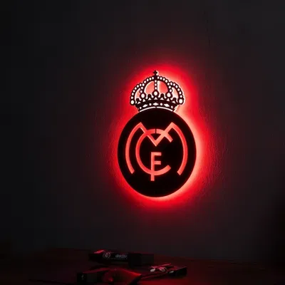 Đèn Tường LED Real Madrid (in 3D)