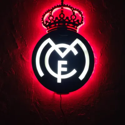 Đèn Tường LED Real Madrid (in 3D)