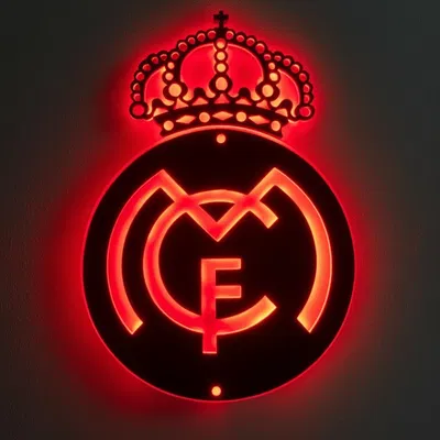 Đèn Tường LED Real Madrid (in 3D)