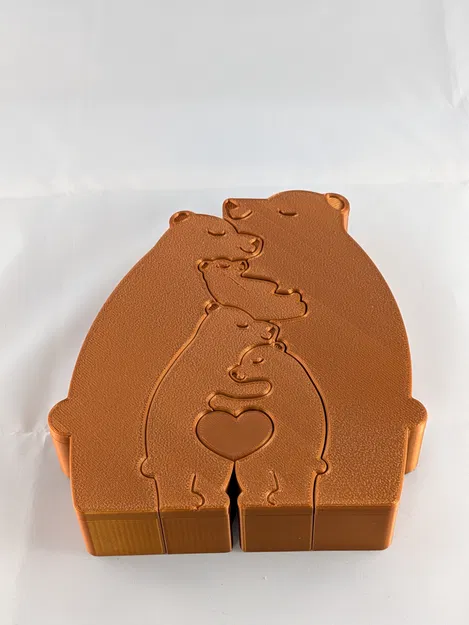 Gia đình Gấu Xếp Hình – Gấu Ôm Nhau Lắp Khớp (Tối đa 5 gấu) - Image 1