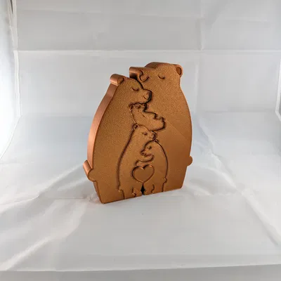 Gia đình Gấu Xếp Hình – Gấu Ôm Nhau Lắp Khớp (Tối đa 5 gấu)