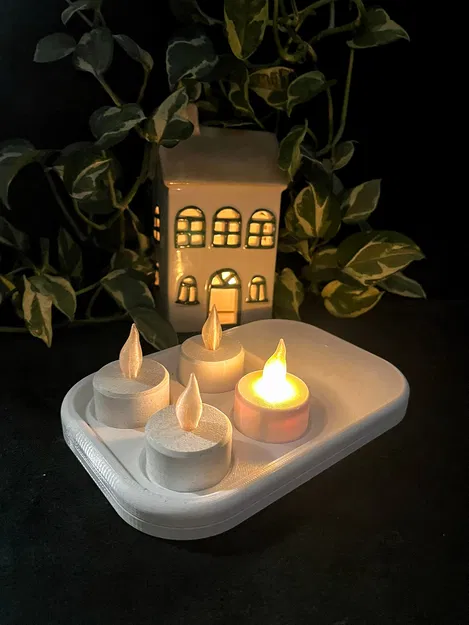 LED svíčka / LED tea light candle (Nến trà LED) - Image 1