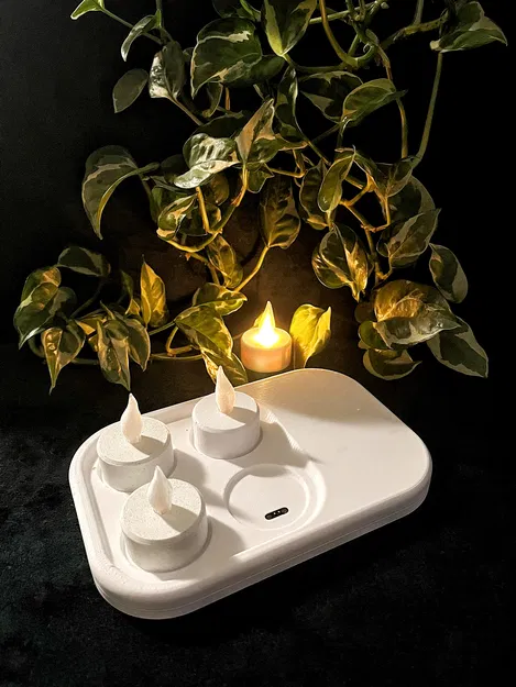 LED svíčka / LED tea light candle (Nến trà LED) - Image 4