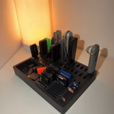 Khay sắp xếp USB/SD để bàn – USB, USB‑C, SD, microSD