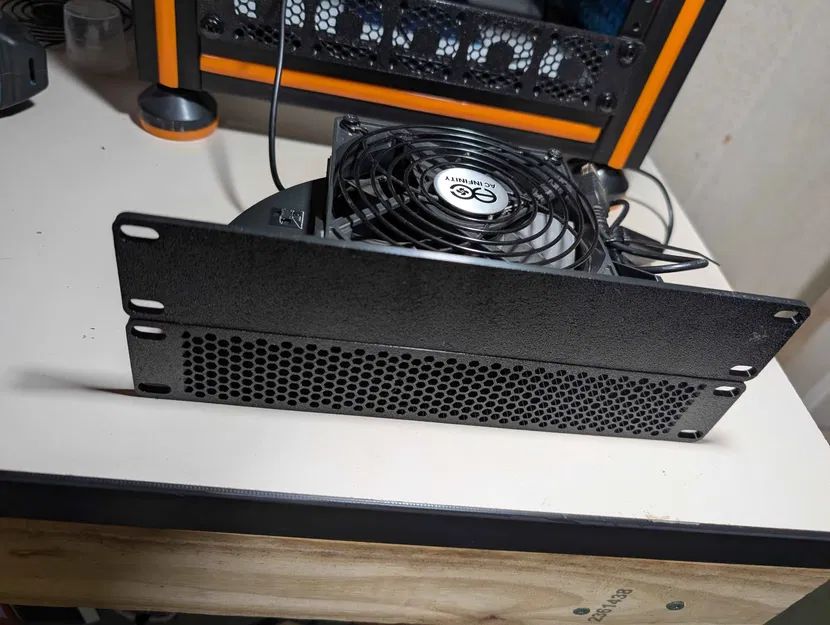 Ống dẫn gió Mini Rack 10 inch cho quạt 120mm (1Ux2 & .5Ux2) - Image 1