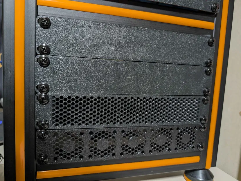 Ống dẫn gió Mini Rack 10 inch cho quạt 120mm (1Ux2 & .5Ux2) - Image 3