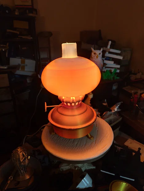 Đèn dầu cổ (Oil Lamp) – mô hình in 3D - Image 1