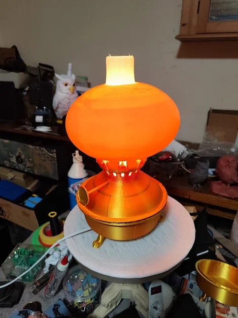Đèn dầu cổ (Oil Lamp) – mô hình in 3D - Image 2