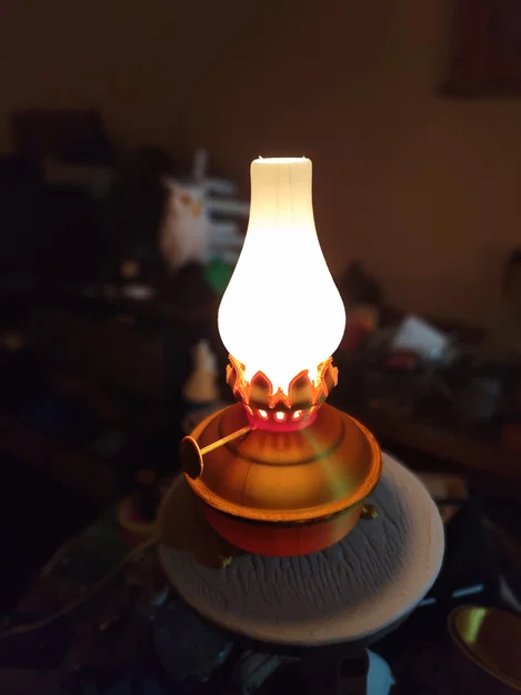 Đèn dầu cổ (Oil Lamp) – mô hình in 3D - Image 3
