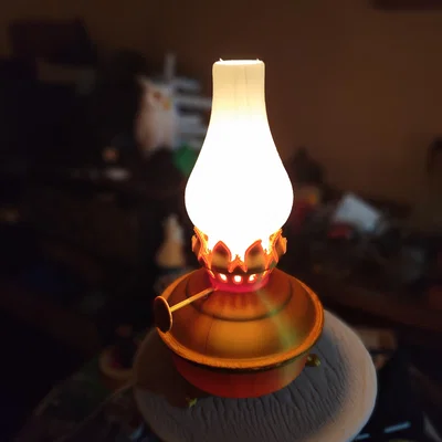 Đèn dầu cổ (Oil Lamp) – mô hình in 3D