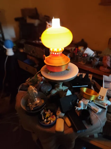 Đèn dầu cổ (Oil Lamp) – mô hình in 3D - Image 4