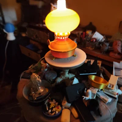 Đèn dầu cổ (Oil Lamp) – mô hình in 3D