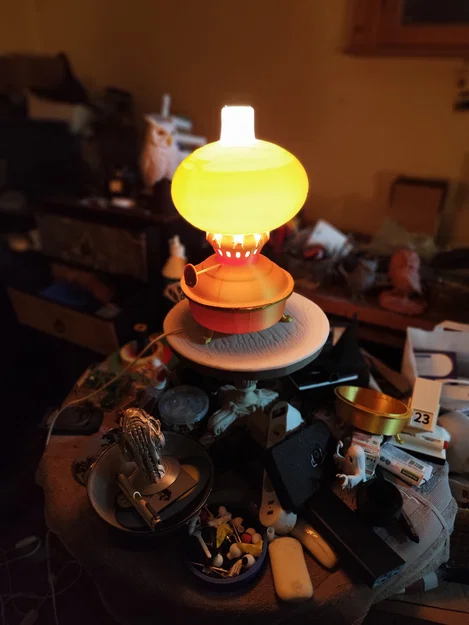 Đèn dầu cổ (Oil Lamp) – mô hình in 3D - Image 5