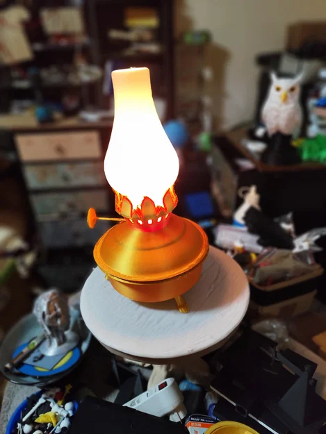 Đèn dầu cổ (Oil Lamp) – mô hình in 3D - Image 6