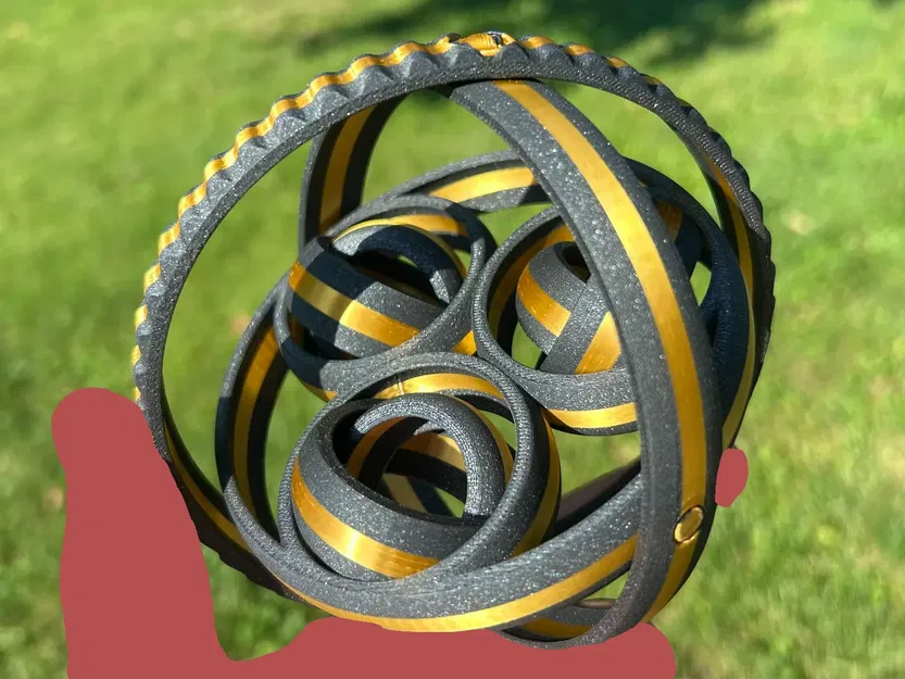 Rotating Fidget – RotaRings (Print-in-Place) - Image 1