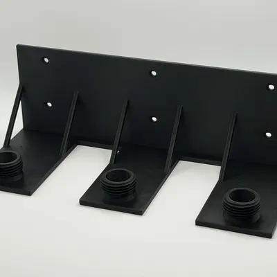 Giá treo tường sắp xếp đầu phun vòi tưới – Hệ 3 ngăn (Triple Holder)