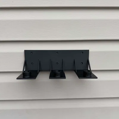 Giá treo tường sắp xếp đầu phun vòi tưới – Hệ 3 ngăn (Triple Holder)