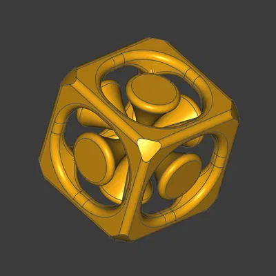 Khối Lập Phương 3D Độc Đáo - Mô Hình In TPU Tùy Biến