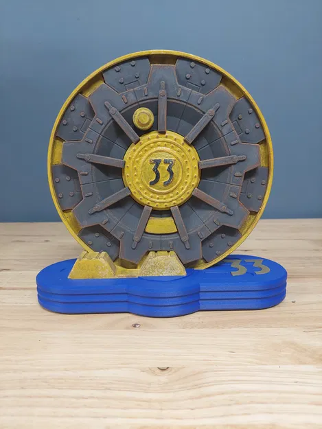 Kệ trưng bày Fallout 33 Vault Door Shelf Display - Image 1