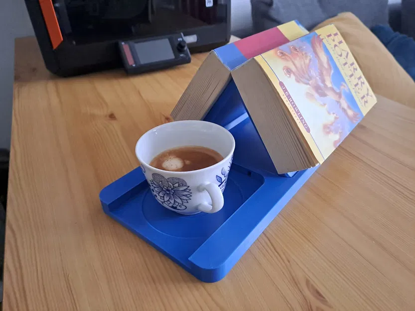 Giá đỡ sách & cốc/ly gấp gọn (Foldable book and cup/mug holder) - Image 5