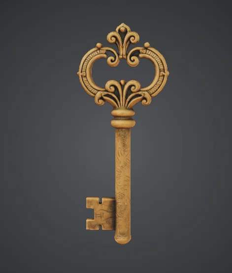 Chìa Khóa Cổ Điển Cầu Kỳ – Skeleton Key Vintage Trang Trí - Image 1