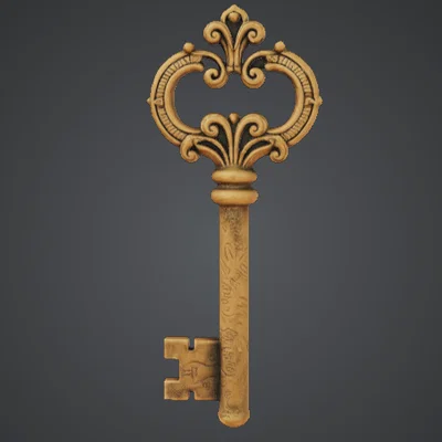 Chìa Khóa Cổ Điển Cầu Kỳ – Skeleton Key Vintage Trang Trí