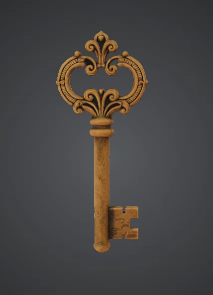 Chìa Khóa Cổ Điển Cầu Kỳ – Skeleton Key Vintage Trang Trí - Image 2