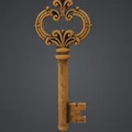 Chìa Khóa Cổ Điển Cầu Kỳ – Skeleton Key Vintage Trang Trí - Thumbnail 2