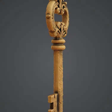 Chìa Khóa Cổ Điển Cầu Kỳ – Skeleton Key Vintage Trang Trí