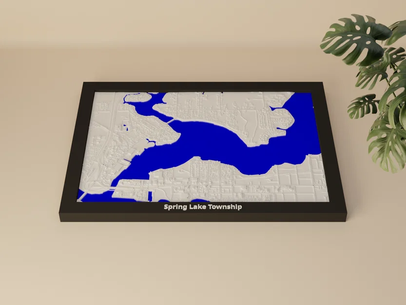 Spring Lake Township, Hoa Kỳ - Mô hình 3D thu nhỏ - Image 1