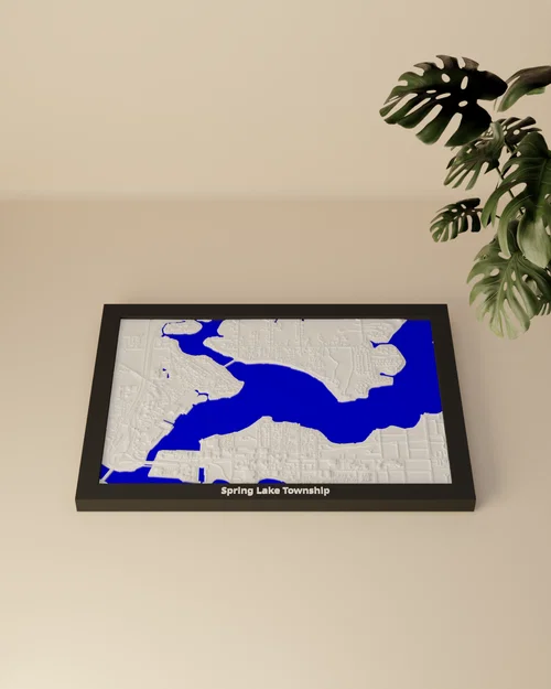 Spring Lake Township, Hoa Kỳ - Mô hình 3D thu nhỏ - Image 2