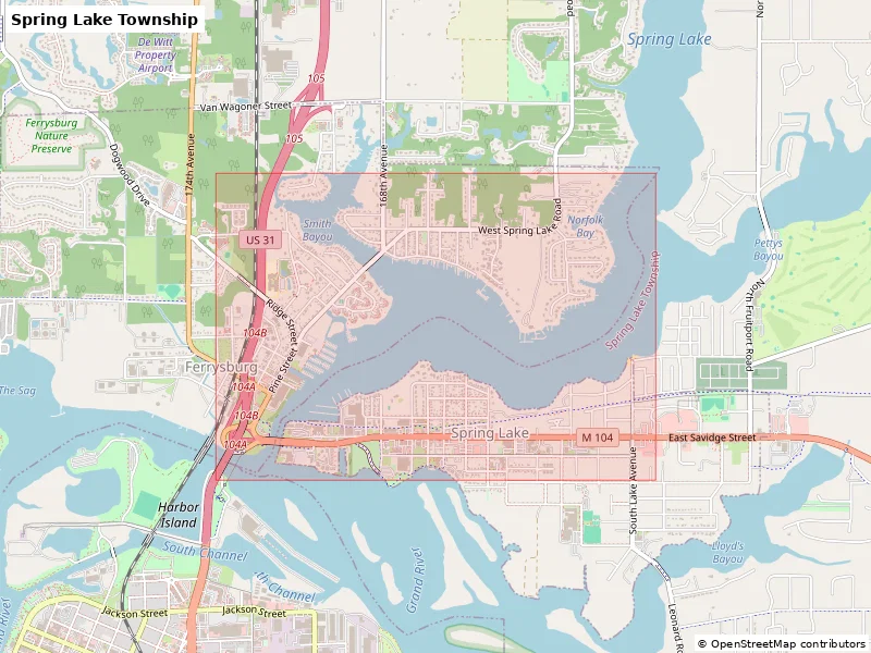 Spring Lake Township, Hoa Kỳ - Mô hình 3D thu nhỏ - Image 7