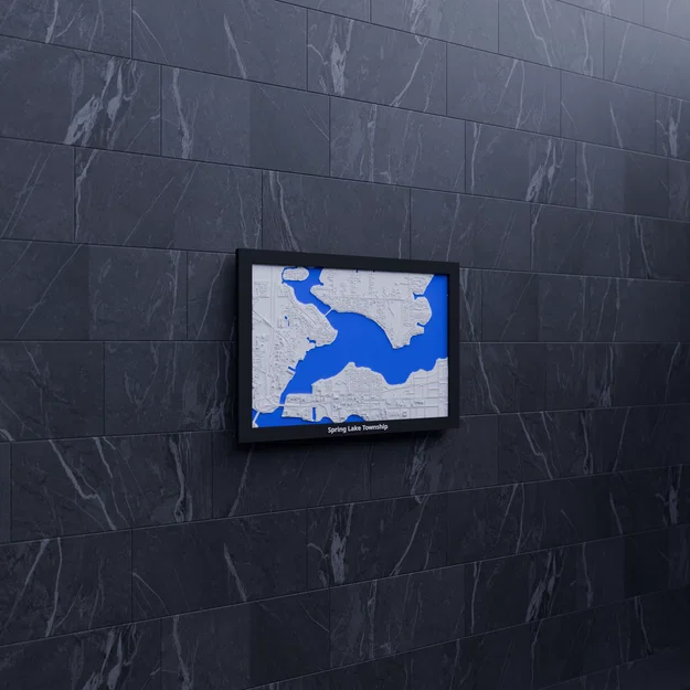 Spring Lake Township, Hoa Kỳ - Mô hình 3D thu nhỏ - Image 9