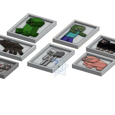 Huy hiệu Mob Minecraft (Minecraft Mob Medallions)