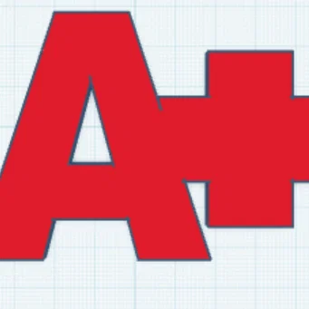 Mô hình 3D "A+" - Quà tặng biểu tượng cho thành tích xuất sắc