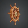 Bánh Lái Tàu Gỗ (Wooden Ship Wheel) - Thumbnail 2