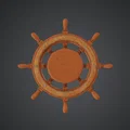 Bánh Lái Tàu Gỗ (Wooden Ship Wheel) - Thumbnail 3