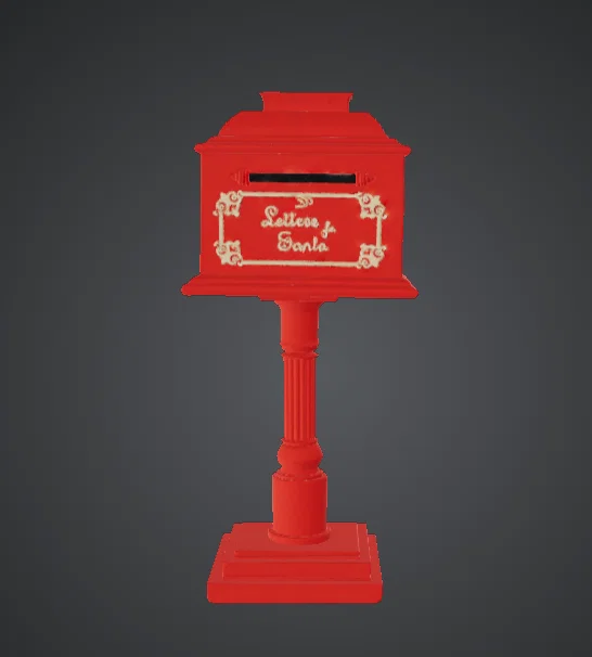 Hộp thư Giáng Sinh Letters to Santa – Mailbox trang trí lễ hội - Image 1